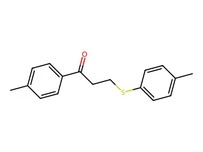 1-(4-Methylphenyl)-3-[(4-methylphenyl)sulfanyl]-1-propanone structure
