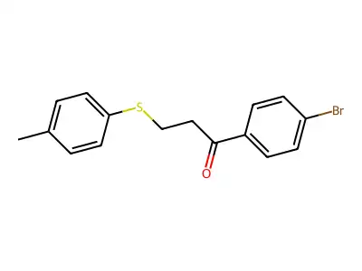 1-(4-Bromophenyl)-3-[(4-methylphenyl)sulfanyl]-1-propanone structure