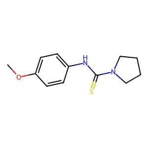 N-(4-methoxyphenyl)pyrrolidine-1-carbothioamide structure