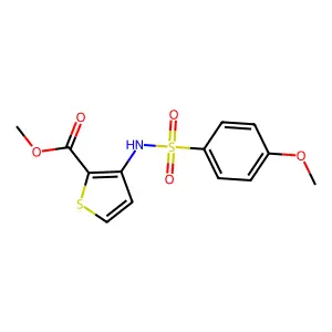 Methyl 3-(4-methoxybenzenesulfonamido)thiophene-2-carboxylate structure