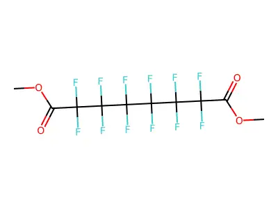 Dimethyl dodecafluorosuberate structure