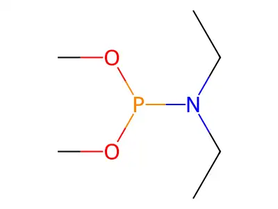 Dimethyl N,N-diethylphosphoramidoite structure