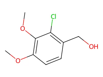 (2-Chloro-3,4-dimethoxyphenyl)methanol structure