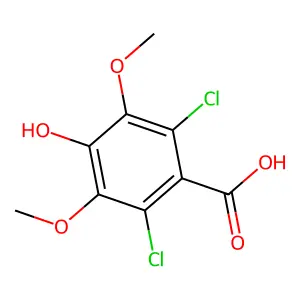 Benzoic acid, 2,6-dichloro-4-hydroxy-3,5-dimethoxy- structure