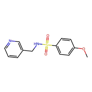 4-methoxy-N-(pyridin-3-ylmethyl)benzenesulfonamide structure
