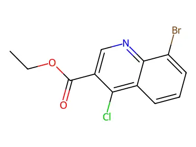 Ethyl 8-bromo-4-chloroquinoline-3-carboxylate structure