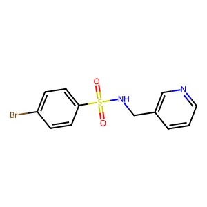4-Bromo-N-pyridin-3-ylmethyl-benzenesulfonamide structure