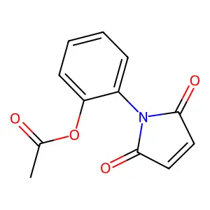 2-(2,5-dioxo-2,5-dihydro-1H-pyrrol-1-yl)phenyl acetate structure