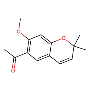 1-(7-Methoxy-2,2-dimethyl-2H-1-benzopyran-6-yl)ethanone structure