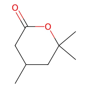tetrahydro-4,6,6-trimethyl-2H-pyran-2-one structure