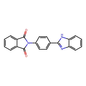 2-[4-(1H-benzimidazol-2-yl)phenyl]-1H-isoindole-1,3(2H)-dione structure