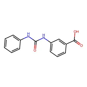 间-(1-苯基脲基)苯甲酸 structure