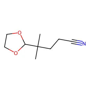 4-(1,3-二氧戊环-2-基)-4-甲基戊腈 structure