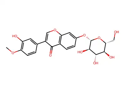 Calycosin 7-o-beta-D-glucoside structure
