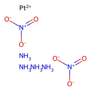 硝酸四氨合铂 structure