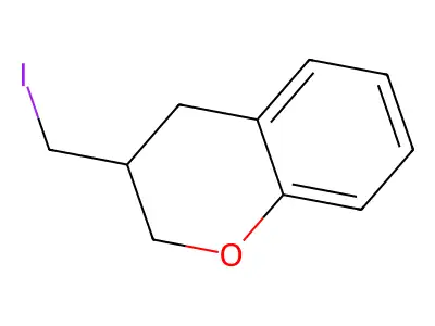 3,4-Dihydro-3-(iodomethyl)-2h-1-benzopyran structure