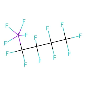 Tetrafluoro(perfluorobutyl)iodine structure