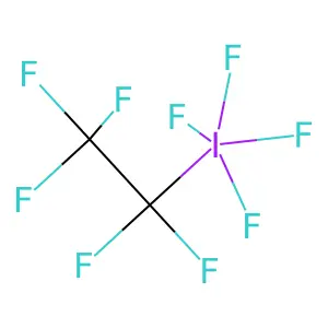 Tetrafluoro(pentafluoroethyl)iodide structure