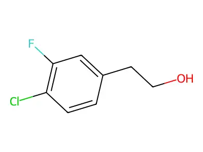 4-Chloro-3-fluorophenethyl alcohol structure