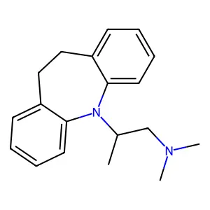 5H-Dibenz(b,f)azepine, 10,11-dihydro-5-((2-(dimethylamino)-1-methyl)ethyl)- structure