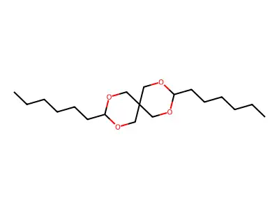 3,9-Dihexyl-2,4,8,10-tetraoxaspiro[5.5]undecane structure