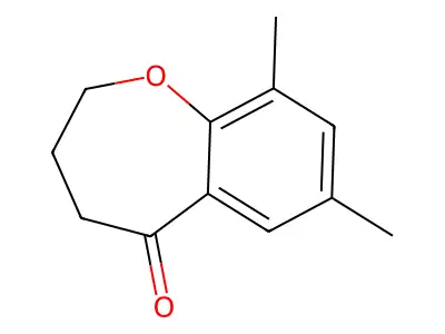 7,9-Dimethyl-2,3,4,5-tetrahydro-1-benzoxepin-5-one structure
