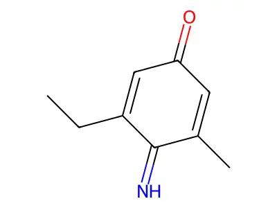 3-Ethyl-4-imino-5-methyl-2,5-cyclohexadien-1-one structure