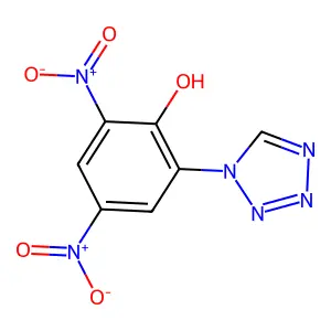 2,4-Dinitro-6-(tetrazol-1-yl)phenol structure