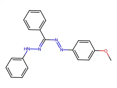 Diazene, (4-methoxyphenyl)[phenyl(phenylhydrazono)methyl]- structure