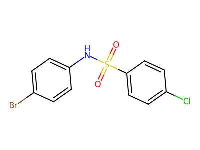 N-(4-bromophenyl)-4-chlorobenzenesulfonamide structure