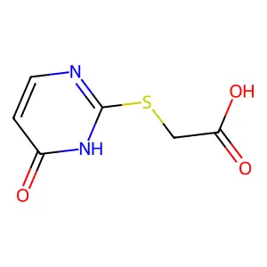 [(4-Hydroxypyrimidin-2-yl)sulfanyl]acetic acid structure