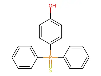 4-(Diphenylphosphorothioyl)phenol structure