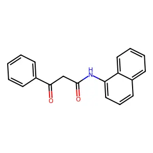 N-1-萘基-β-氧代苯丙酰胺 structure