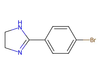 2-(4-bromophenyl)-4,5-dihydro-1H-imidazole structure