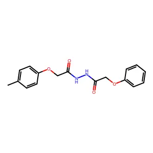 2-(4-methylphenoxy)-N'-(phenoxyacetyl)acetohydrazide structure