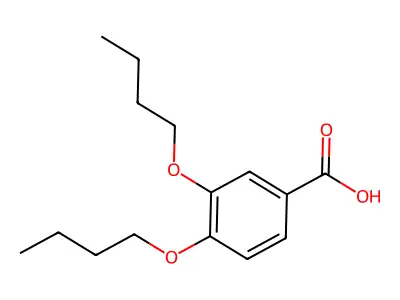 3,4-Dibutoxybenzoic acid structure