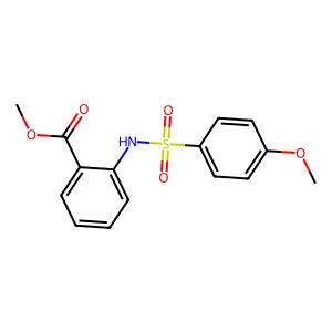 Methyl 2-{[(4-methoxyphenyl)sulfonyl]amino}benzoate structure