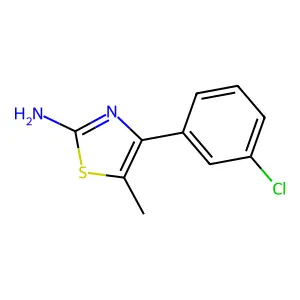 4-(3-Chlorophenyl)-5-methyl-1,3-thiazol-2-amine structure