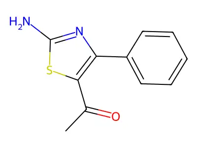 1-(2-Amino-4-phenyl-1,3-thiazol-5-yl)ethanone structure