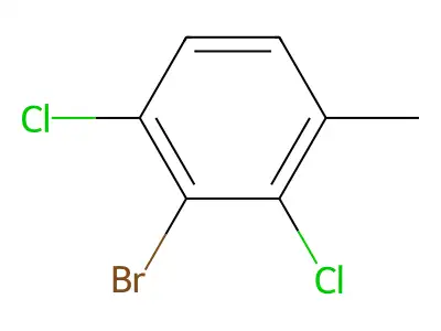 2-Bromo-1,3-dichloro-4-methylbenzene structure