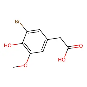 3-溴-4-羟基-5-甲氧基苯乙酸 structure