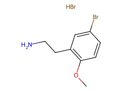 2-(5-Bromo-2-methoxyphenyl)ethylamine, bromide structure