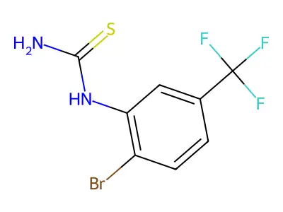 1-(2-Bromo-5-trifluoromethylphenyl)-2-thiourea structure