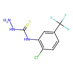 4-[2-Chloro-5-(trifluoromethyl)phenyl]-3-thiosemicarbazide structure