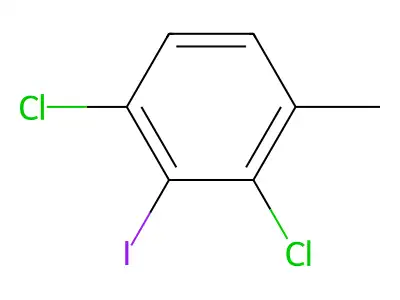 1,3-Dichloro-2-iodo-4-methylbenzene structure