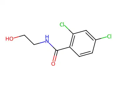 2,4-Dichloro-N-(2-hydroxyethyl)benzamide structure