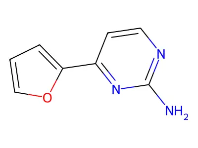 4-(2-Furyl)pyrimidin-2-amine structure