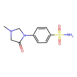 4-(3-Methyl-5-oxo-1-imidazolidinyl)benzenesulfonamide structure