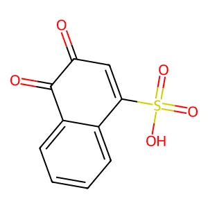 1,2-Naphthoquinone-4-sulfonic acid structure