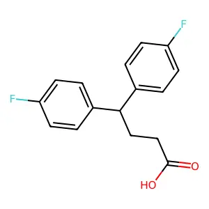 4,4-双(4-氟苯基)丁酸 structure